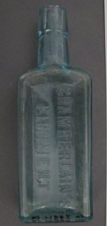 Chamberlain liniment bottle face