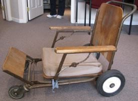 Antique Wheelchair, Collapsed