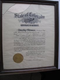 Certificate of Authority