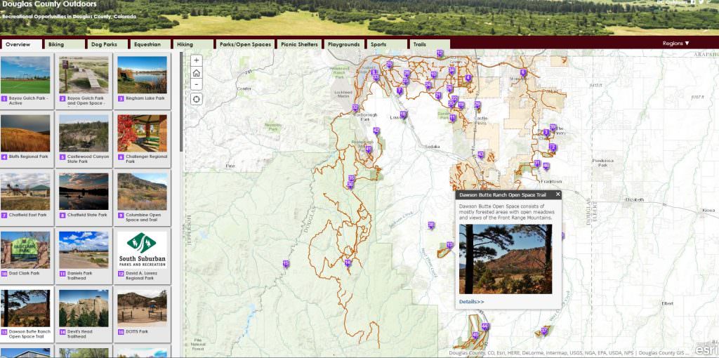 Douglas County Open Space, Parks and Trails Interactive Map