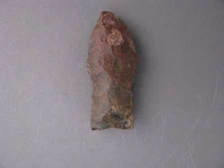 Projectile point, reworked, with ID