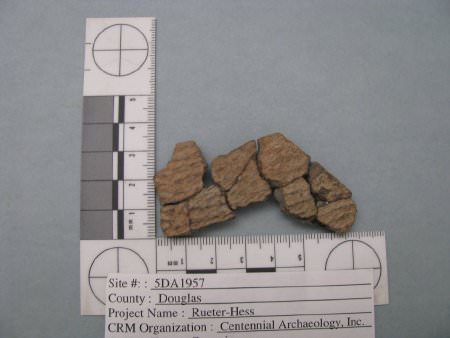 Cord marked sherd                       