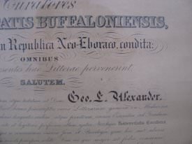 Diploma close-up