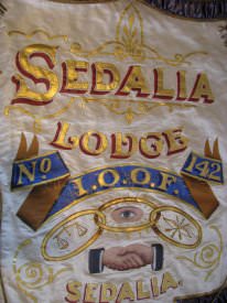 IOOF Banner close-up