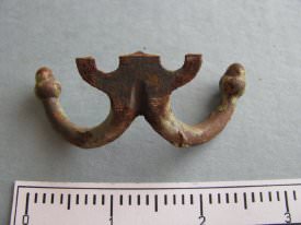 Two hook coat hanger - dorsal view