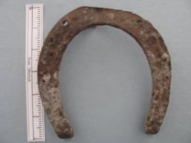 Hand forged horseshoe