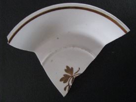 Ironstone China Saucer Shard