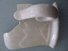 White Stoneware Shard