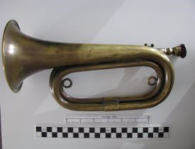 Bugle with Bakelite mouthpiece