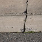 sidewalk crack classified as low priority for repair