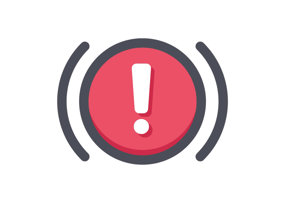 Exclamation point icon indicating a service alert