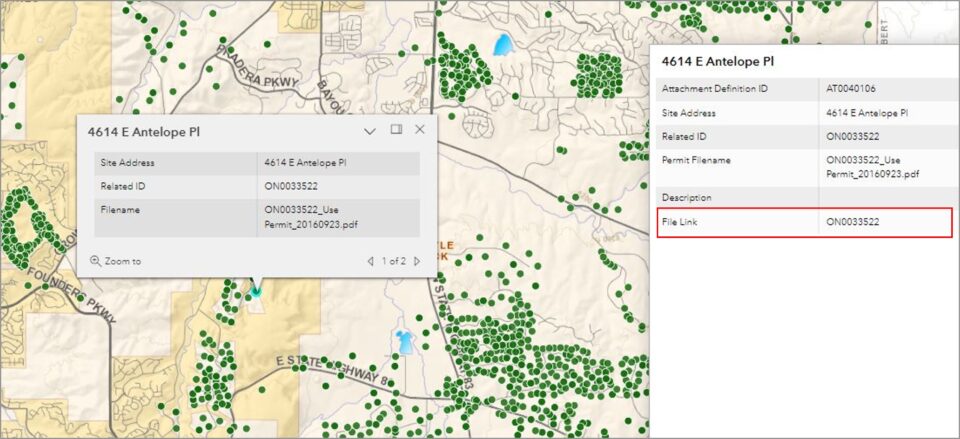 Search for Septic System Records via map