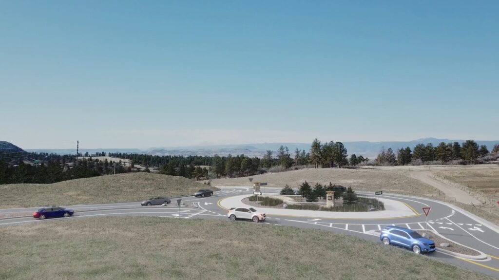 Happy Canyon Road and Lagae Road Intersection Roundabout Douglas County