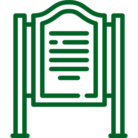 icon of landmark sign