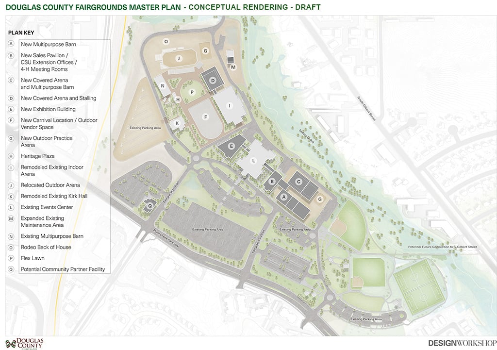 Rendering of draft idea of upgraded fairgrounds