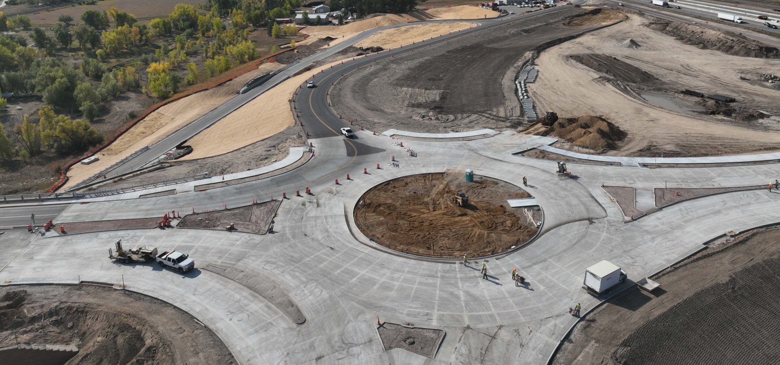 Weekend closure of portions of East Frontage Road and Crystal